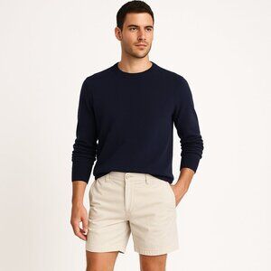 Vineyard Vines 7" Stretch Breaker Chino Shorts Stone Cotton Nautical Sz 32